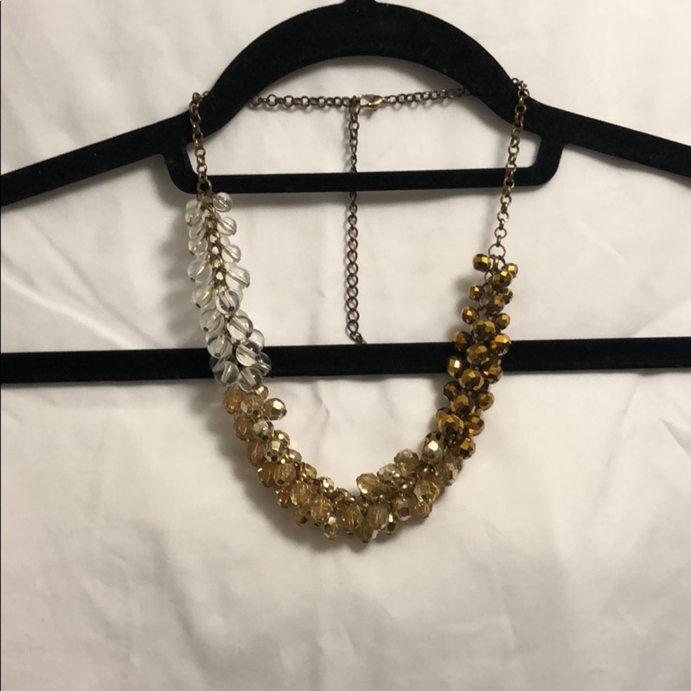 Tri-colored statement necklace